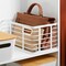 mDesign Metal Steel Wire Closet Storage Basket w/ Handles - 6 Pack